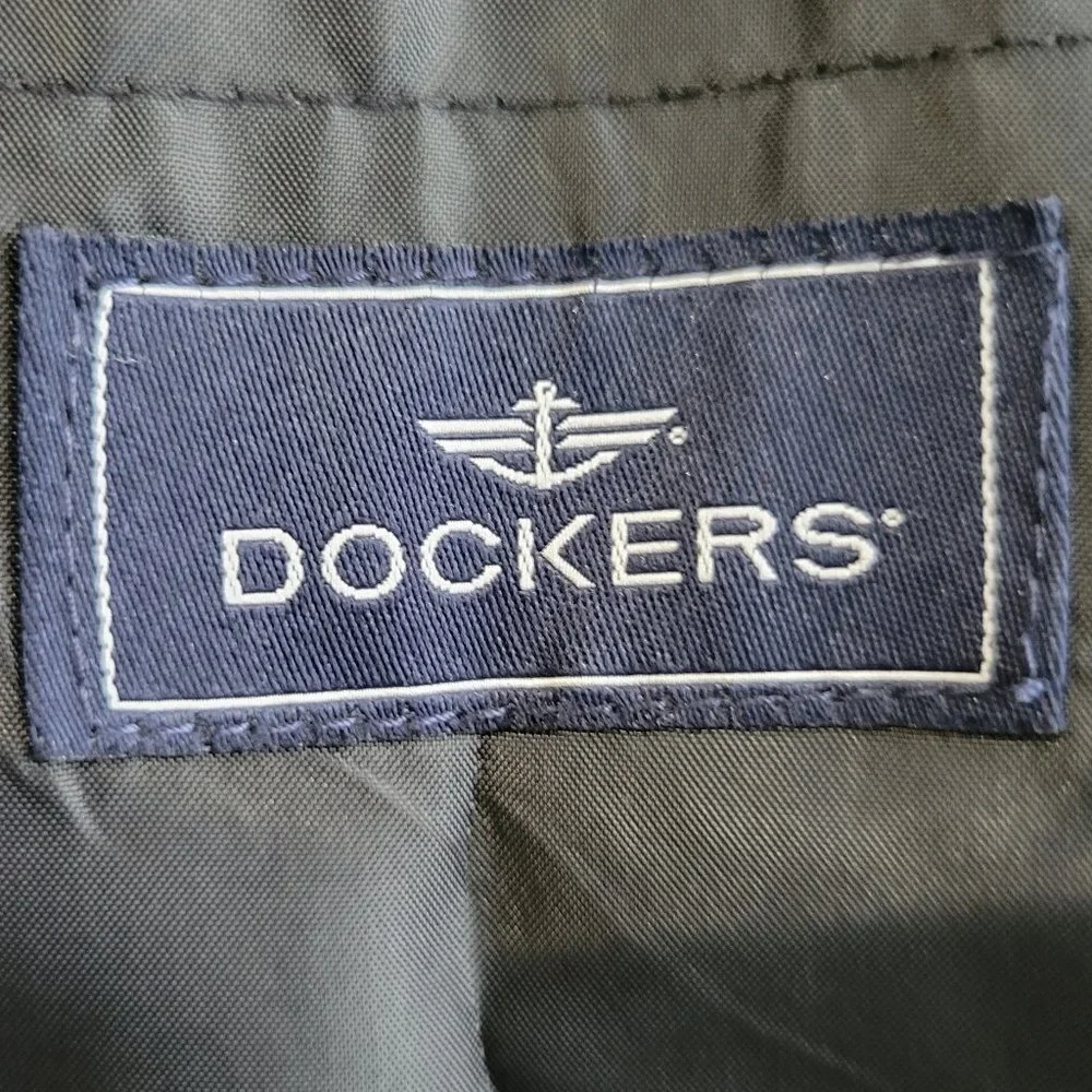 Dockers Pinstripe Youth Black Blazer Size 12 Reg